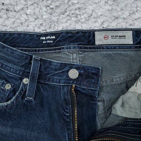 Ag Jeans Dylan Slim Skinny Jean Dark Wash Blue Men's Size 28 8 Years Ally - Picture 5 of 8